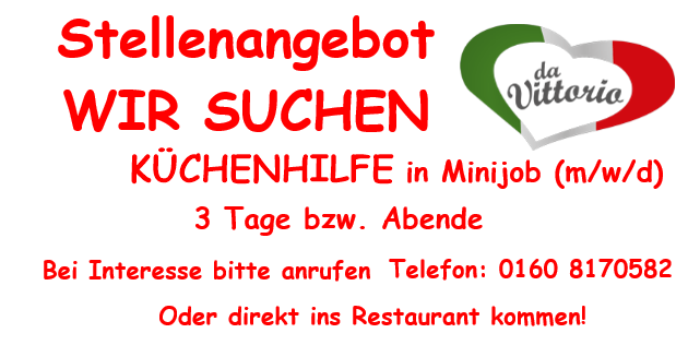 kuechenhilfe minijob vittorio